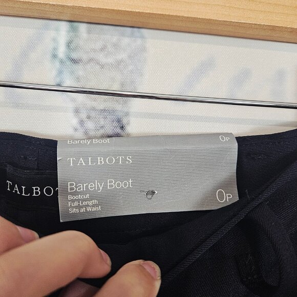 NWT Talbots Barely Boot Pants Size 0P Navy Blue $109 - Picture 3 of 10